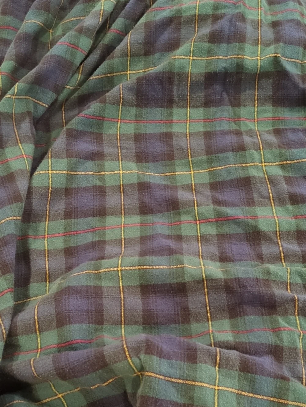 Vintage Plaid Cotton Ralph Lauren Inspired Fitted Full Sheet
